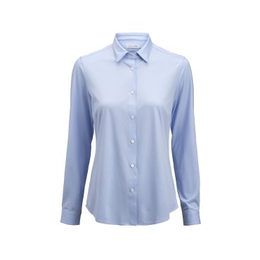 Camisa oxford de manga larga slim mujer Indigo Bow 132