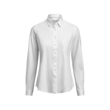 Camisa oxford de manga larga slim mujer Indigo Bow 132