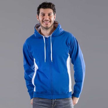 Sudadera con capucha y cremallera hombre Trieste