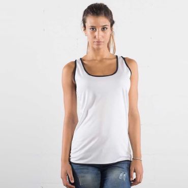 Camiseta deportiva de tirantes mujer Ultra Tech Contrast