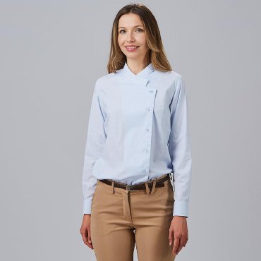 Camisa cruzada manga larga mujer Angelica