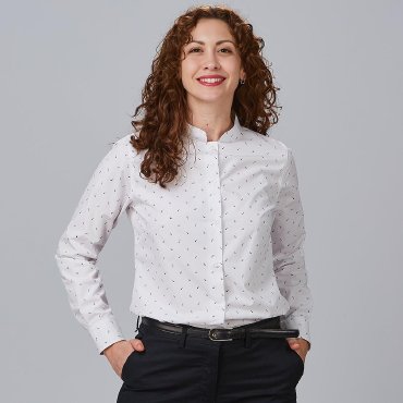 Camisa estampada manga larga mujer Ginevra