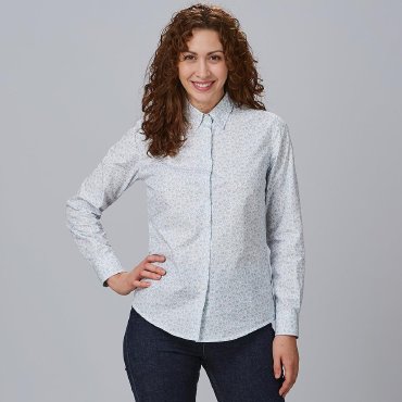 Camisa estampada manga larga mujer Giorgia