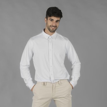 Camisa interlock manga larga hombre Luzon