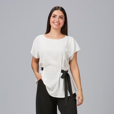 Blusa con lazo mujer Zulla