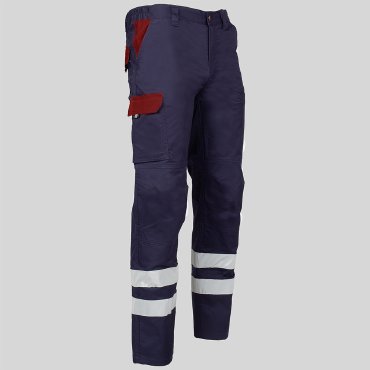 Pantalón multibolsillos elástico unisex Arce