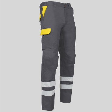 Pantalón multibolsillos elástico unisex Arce