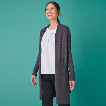 Cardigan extralargo de punto mujer Longline