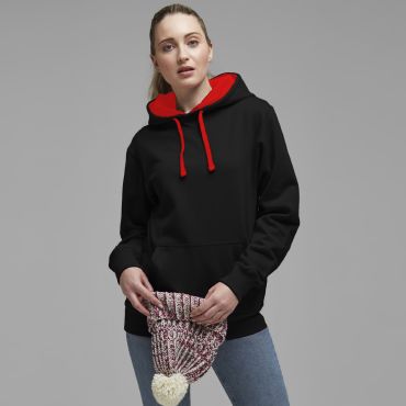 Sudadera con capucha unisex Contraste