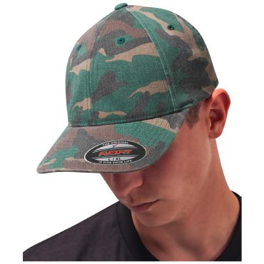 Gorra beisbol Flexfit® camuflaje lavada 6977CA