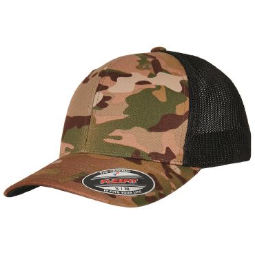 Gorra trucker Flexfit® camuflaje 6511MC