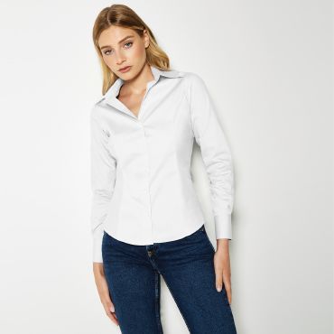 Blusa Oxford manga larga mujer KK702 Oxford