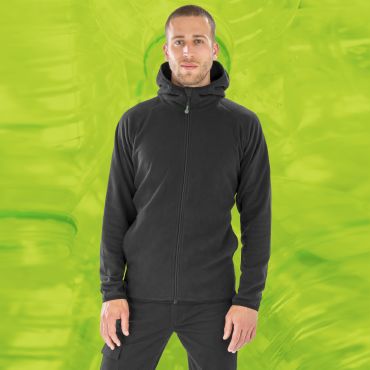 Chaqueta polar con capucha reciclada hombre R906x