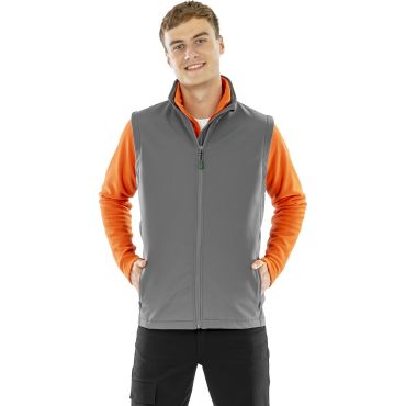 Chaleco softshell reciclado hombre R902m