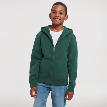 Sudadera con capucha y cremallera niño R-266b-0