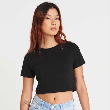 Camiseta tri-Blend mujer Cropped T