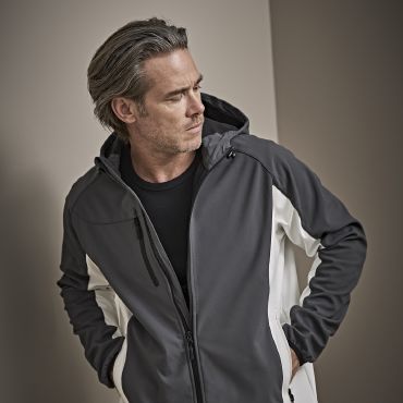 Chaqueta softshell capucha ligera hombre 9514 Performance