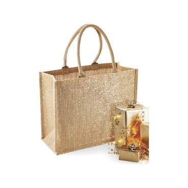 Bolso shopper de yute W437 Shimmer