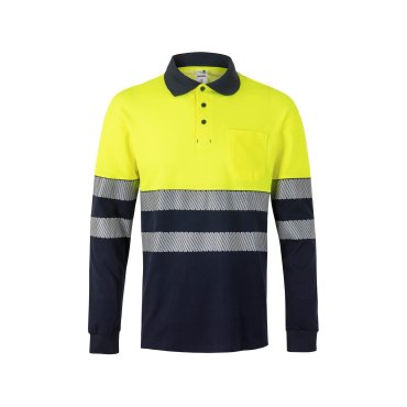 Polo alta visibilidad algodón bicolor unisex 305525