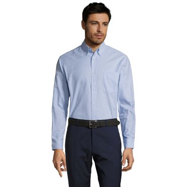 Camisa Oxford de manga larga Easycare hombre Boston