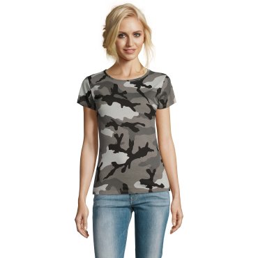 Camiseta camuflaje mujer Camo Women