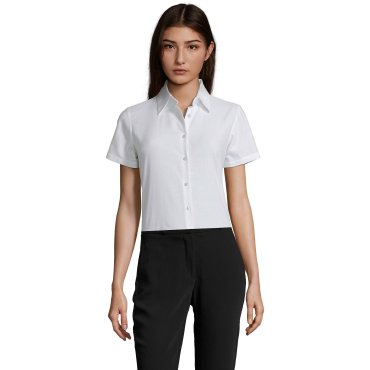 Camisa Oxford de manga corta Easycare mujer Elite Women