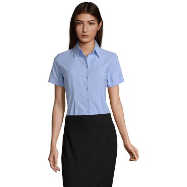 Camisa Oxford de manga corta Easycare mujer Elite Women