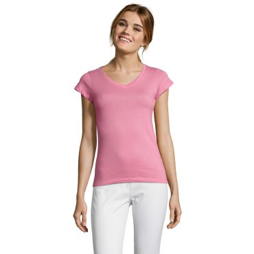 Camiseta cuello pico mujer Moon Women