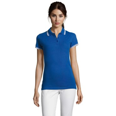 Polo cuello con rayas mujer Pasadena Women