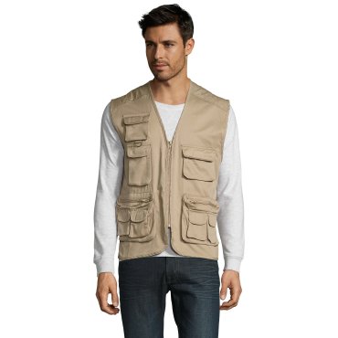 Chaleco safari multibolsillos hombre Wild