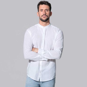 Camisa cuello Mao hombre Mahon