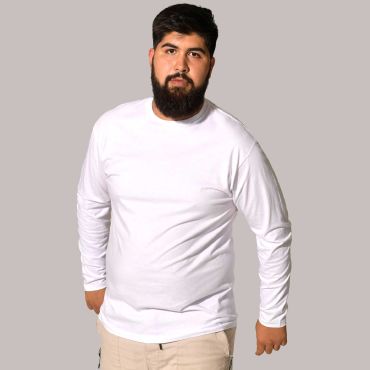 Camiseta talla grande manga larga hombre Tsra150lks