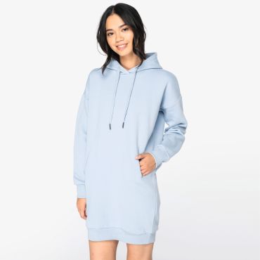 Vestido sudadera con capucha reciclado mujer NS5005