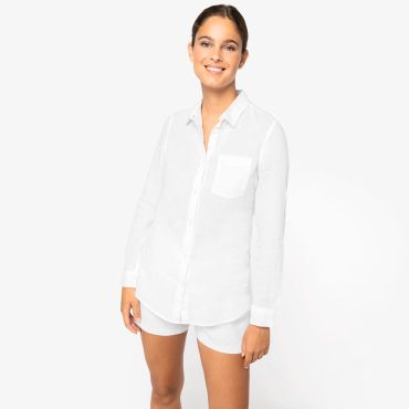 Camisa de lino mujer NS505